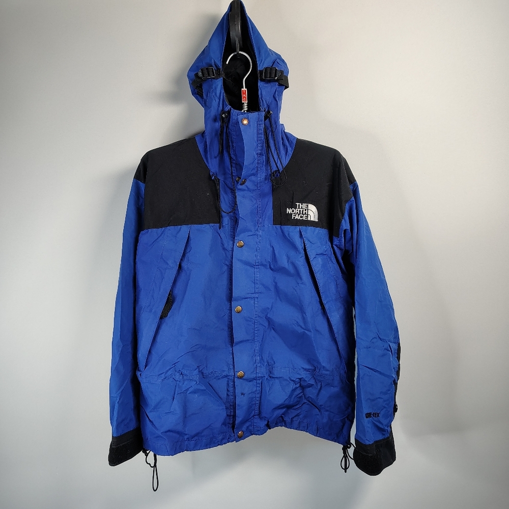 VINTAGE‎ The North Face Mountain Guide Jacket Blue Black Gortex Mens